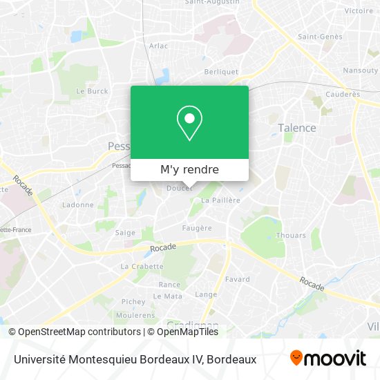 Université Montesquieu Bordeaux IV plan