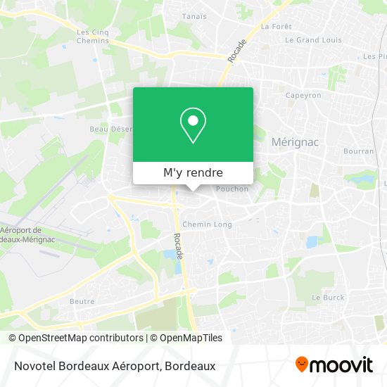 Novotel Bordeaux Aéroport plan