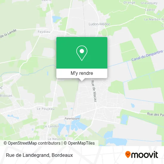 Rue de Landegrand plan