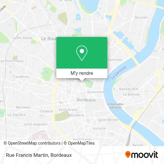 Rue Francis Martin plan