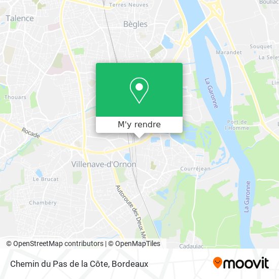 Chemin du Pas de la Côte plan
