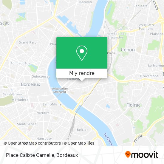 Place Calixte Camelle plan