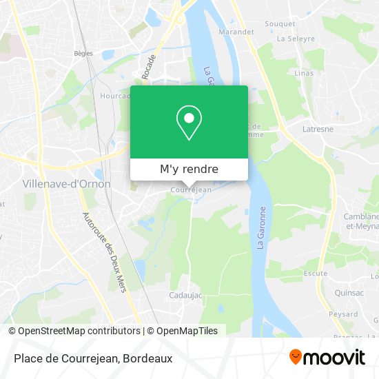 Place de Courrejean plan