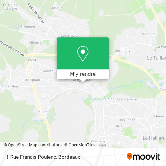 1 Rue Francis Poulenc plan