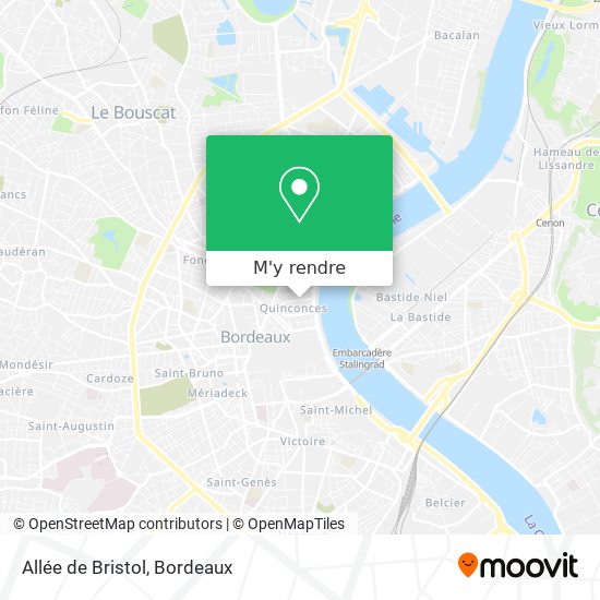 Allée de Bristol plan