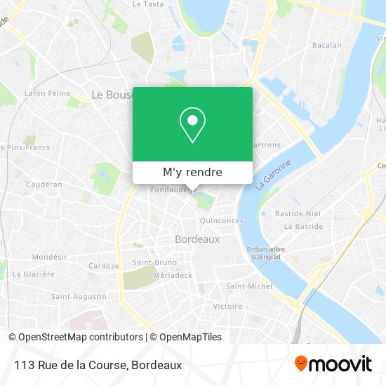 113 Rue de la Course plan