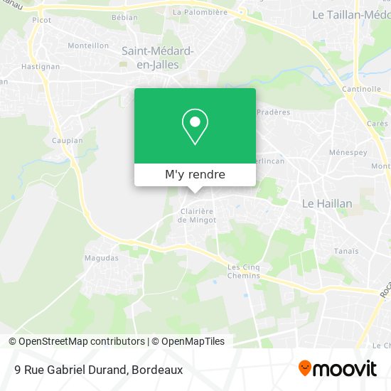 9 Rue Gabriel Durand plan