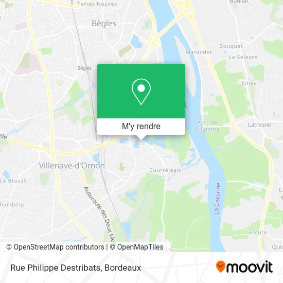 Rue Philippe Destribats plan