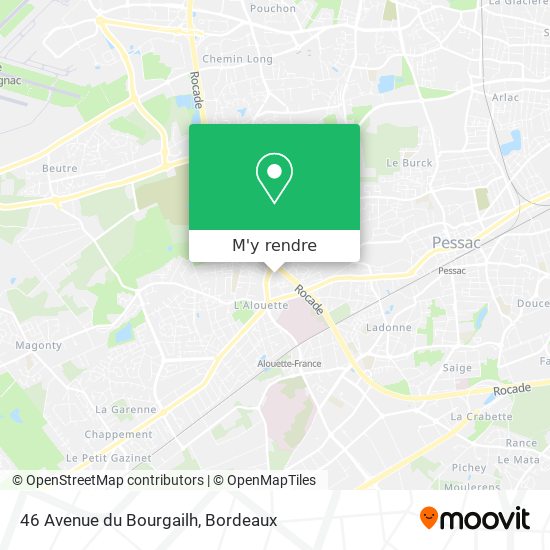 46 Avenue du Bourgailh plan