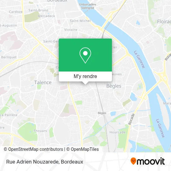 Rue Adrien Nouzarede plan