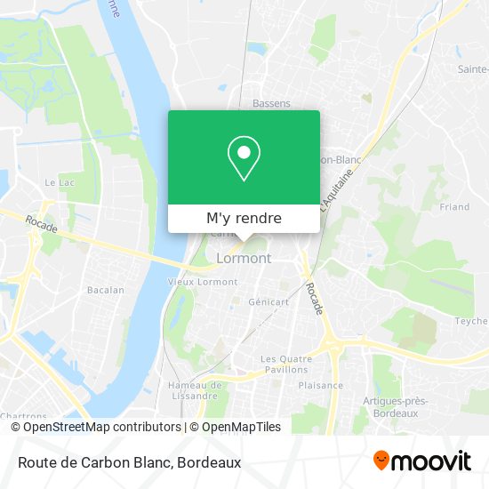 Route de Carbon Blanc plan