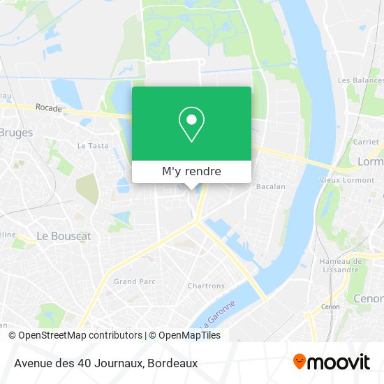 Avenue des 40 Journaux plan