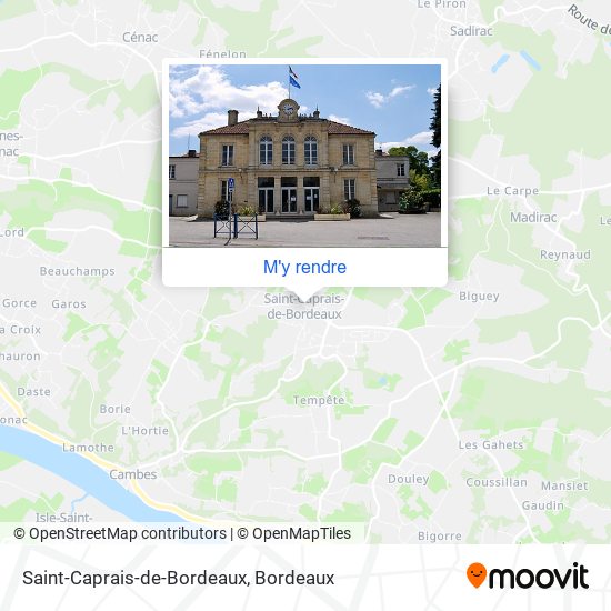 Saint-Caprais-de-Bordeaux plan