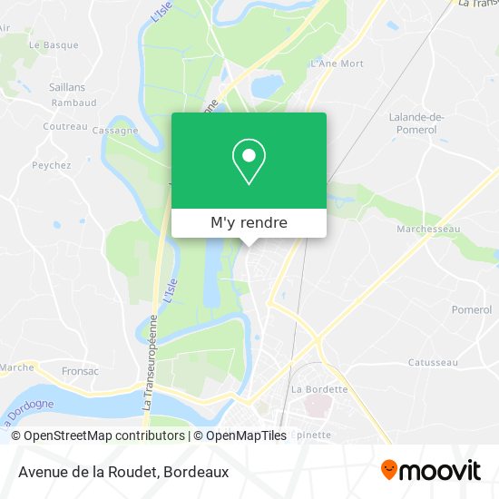 Avenue de la Roudet plan