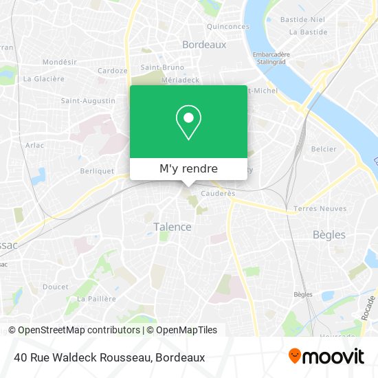 40 Rue Waldeck Rousseau plan