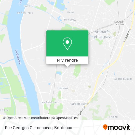 Rue Georges Clemenceau plan