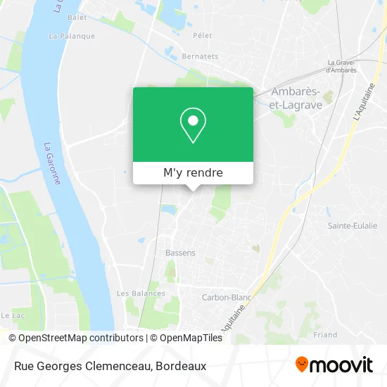 Rue Georges Clemenceau plan