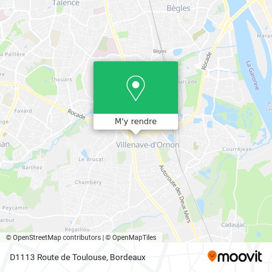 D1113 Route de Toulouse plan