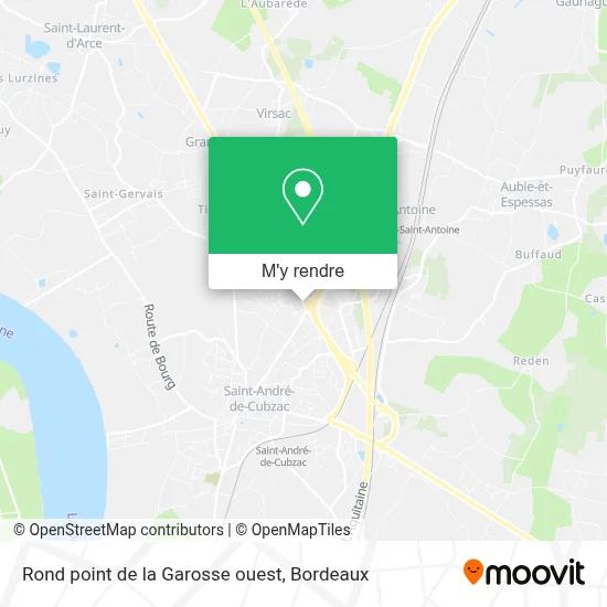 Rond point de la Garosse ouest plan