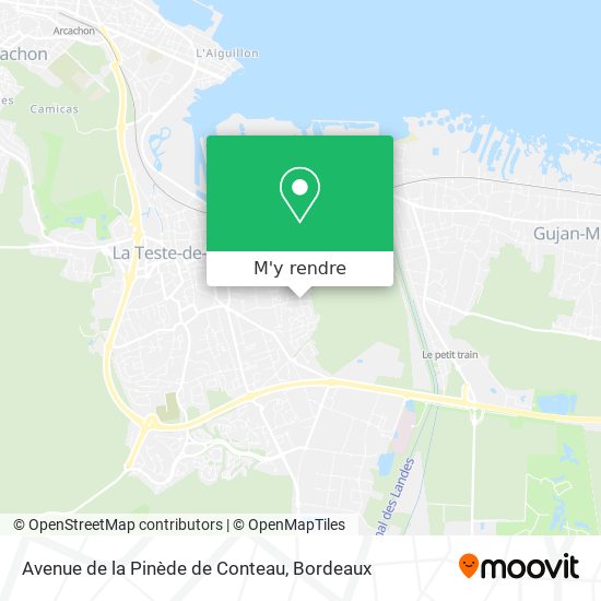 Avenue de la Pinède de Conteau plan