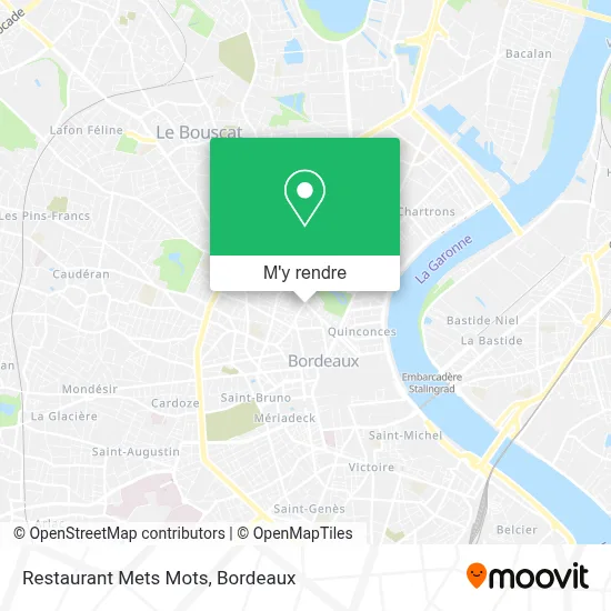 Restaurant Mets Mots plan