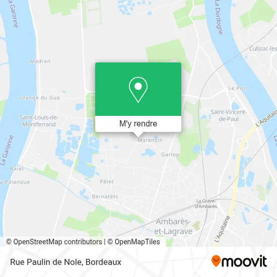 Rue Paulin de Nole plan