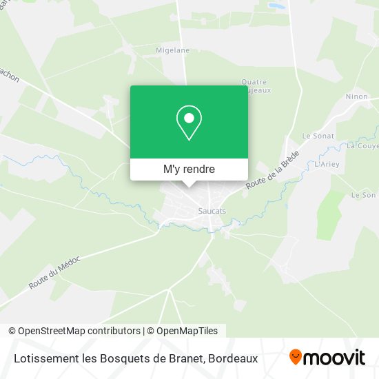 Lotissement les Bosquets de Branet plan