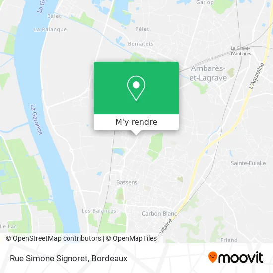 Rue Simone Signoret plan