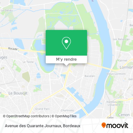 Avenue des Quarante Journaux plan