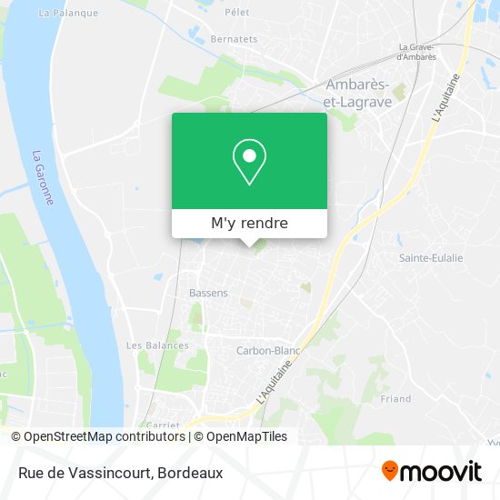 Rue de Vassincourt plan