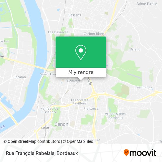 Rue François Rabelais plan