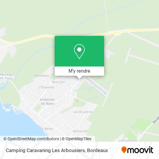 Camping Caravaning Les Arbousiers plan