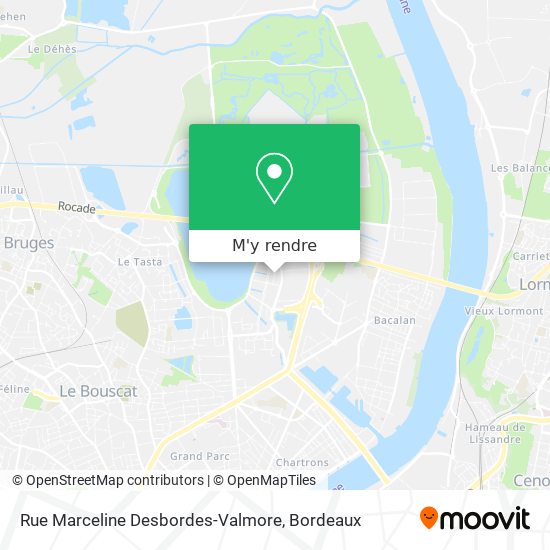 Rue Marceline Desbordes-Valmore plan