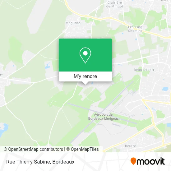 Rue Thierry Sabine plan