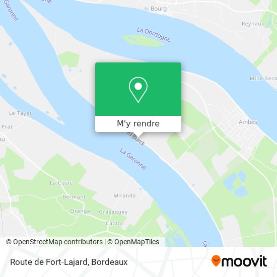 Route de Fort-Lajard plan