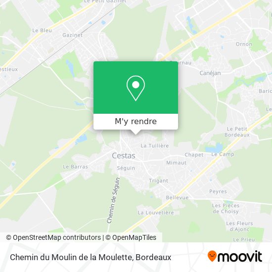 Chemin du Moulin de la Moulette plan