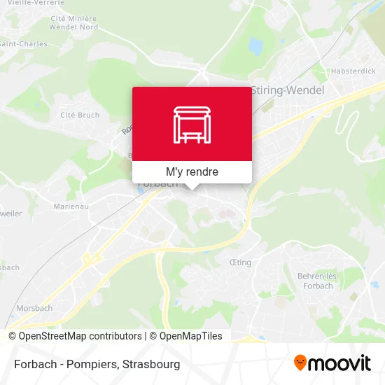 Forbach - Pompiers plan