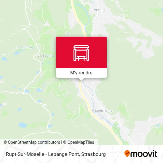 Rupt-Sur-Moselle - Lepange Pont plan