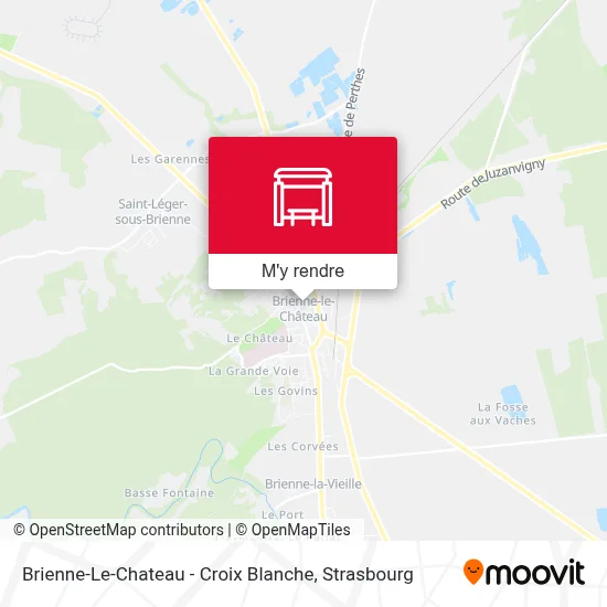 Brienne-Le-Chateau - Croix Blanche plan