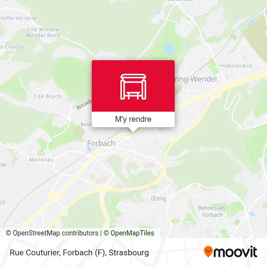 Rue Couturier, Forbach plan
