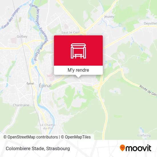 Colombiere Stade plan