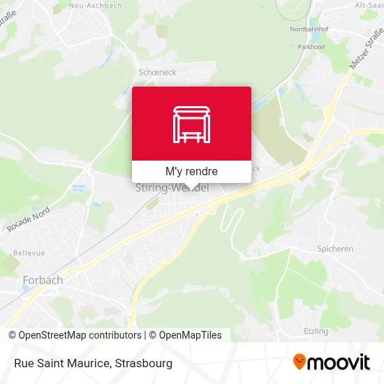 Rue Saint Maurice plan