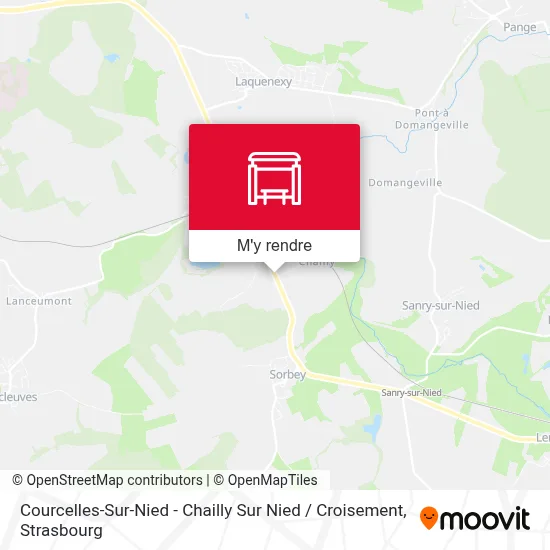 Courcelles-Sur-Nied - Chailly Sur Nied / Croisement plan