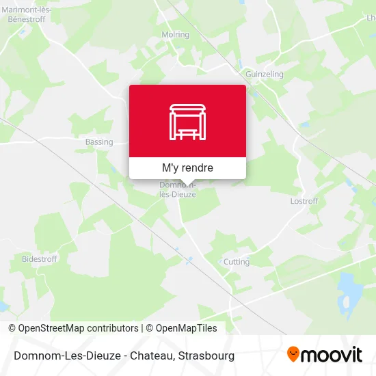 Domnom-Les-Dieuze - Chateau plan