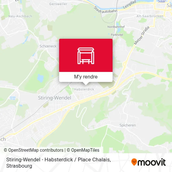 Stiring-Wendel - Habsterdick / Place Chalais plan