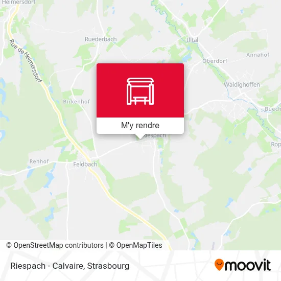 Riespach - Calvaire plan