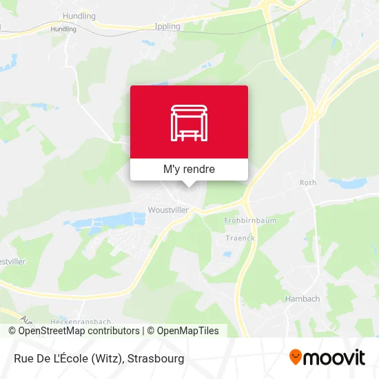 Rue De L'École (Witz) plan