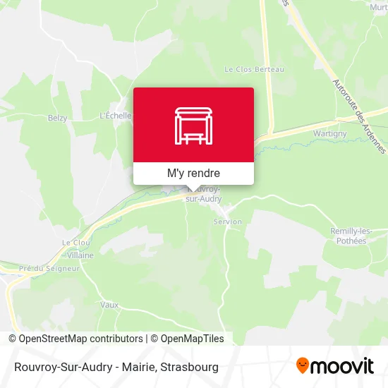 Rouvroy-Sur-Audry - Mairie plan