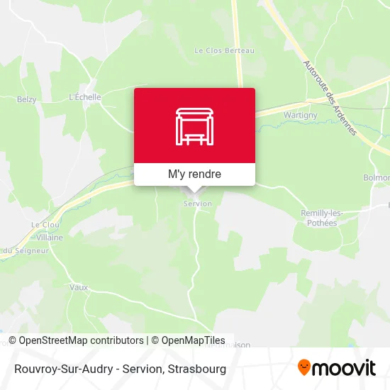 Rouvroy-Sur-Audry - Servion plan