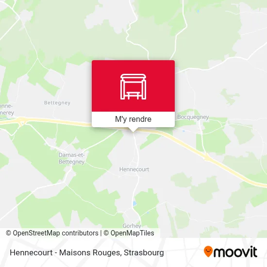Hennecourt - Maisons Rouges plan